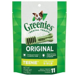 Greenies Teenies Original Dental Stick For Dog 3 lb 5.5 in. 1 pk