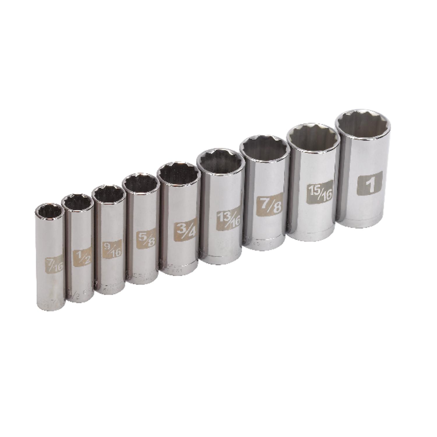 UPC 714994345671 product image for Craftsman 9 Piece Standard Easy To Read Deep Socket Accessory Set (00934567) | upcitemdb.com