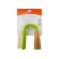 Full Circle Grunge Buster 5.51 in. W Soft/Medium Bristle Bamboo Handle Grout and Tile Brush