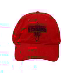 Pavilion Man Out Fishing Dad Baseball Cap Red One Size Fits Most