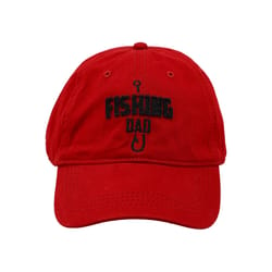 Pavilion Man Out Fishing Dad Baseball Cap Red One Size Fits Most