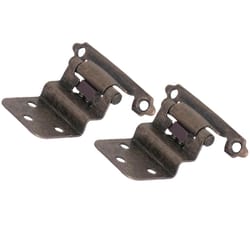 Laurey 1-1/2 in. W X 2-3/4 in. L Venetian Bronze Gold Steel Self-Closing Hinge 2 pk