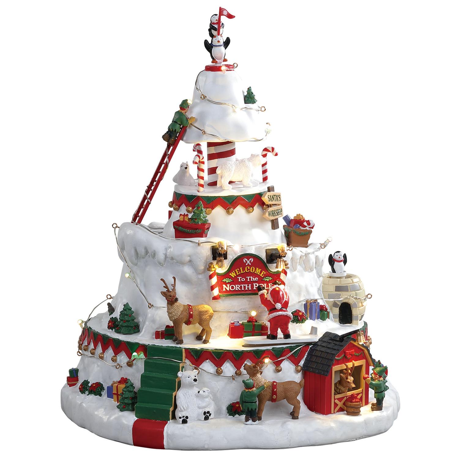 UPC 728162843487 product image for Lemax North Pole Tower Village Accessory Multicolored Porcelain 11.42 in. 1 pk | upcitemdb.com