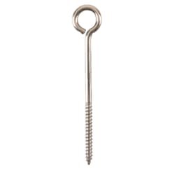 Hampton 1/4 in. X 5 in. L Stainless Stainless Steel Lag Thread Eyebolt