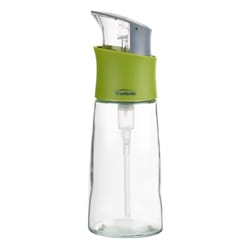 Trudeau Clear Glass Press & Measure Oil Bottle 10.8 oz