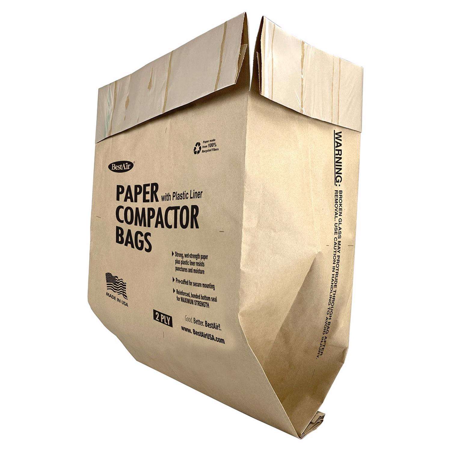 BestAir 10 gal Compactor Bags Flat Top 12 pk - Ace Hardware