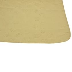 Territory Beige Polyester Paw Print Waterproof Pet Pad 33 in. H X 21 in. W