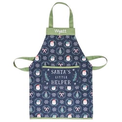 Stephen Joseph 1 pocket Multicolored Cotton Holiday Apron