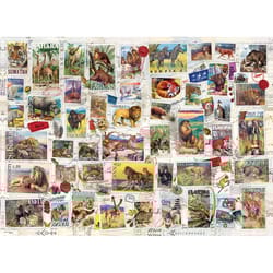 Eurographics Vintage Stamps Wildlife Jigsaw Puzzles Multicolored 500 pc