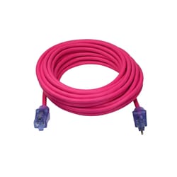 Prime Neon Flex Outdoor 50 ft. L Hi Vis Pink Extension Cord 12/3 SJTW
