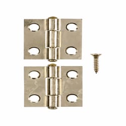 Ace 2.75 in. W X 1 in. L Bright Brass Brass Narrow Hinge 2 pk