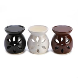 Fragrance Foundry 3 in. H X 2.75 in. L Flower Assortment Ceramic Decorative Oil Warmer