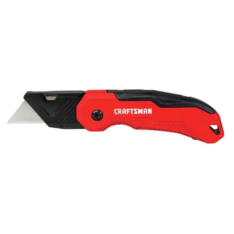 Craftsman 7 in. Folding Fixed Utility Knife Black/Red 1 pk - Ace Hardware