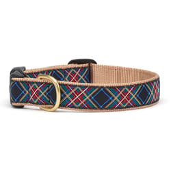 Up Country Multicolored Tartan Nylon Dog Collar Large