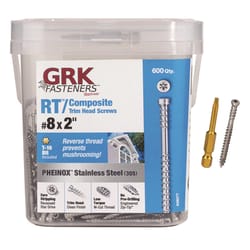 GRK Fasteners RT Composite No. 8 X 2 in. L Star Reverse Screws 600 pk