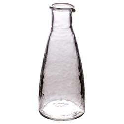 Karma 7 in. H X 3 in. W X 3 in. L Clear Glass Hammered Carafe