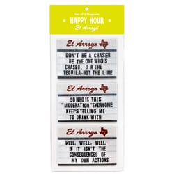EL Arroyo 9 in. L X 4 in. W Happy Hour Button Magnets 3 pc