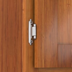 Richelieu 1.86 in. W X 2.76 in. L Silver Steel Self-Closing Cabinet Hinge 2 pk