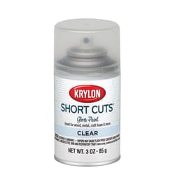 Krylon Short Cuts Gloss Clear Spray Paint 3 oz