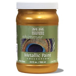 Modern Masters Shimmer Satin Tequila Gold Metallic Paint 1 qt