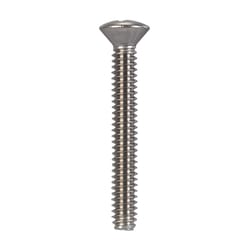 HILLMAN No. 10-24 X 1-1/2 in. L Phillips Oval Head Stainless Steel Machine Screws 100 pk