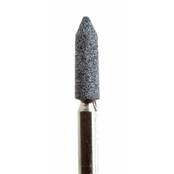 Forney 1-1/8 in. D X 1/4 in. L Aluminum Oxide Stem Mounted Point Cone 50510 rpm 1 pc