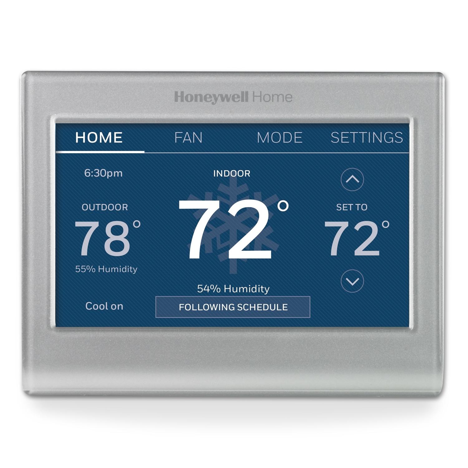 Photos - Thermostat Honeywell Home Smart Color Built In WiFi Heating and Cooling Touch Screen 