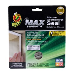Duck Max White Silicone Seal For Gaps and Openings 17 ft. L X 0.375 in.