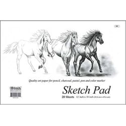 Bazic Products 18 in. W X 12 in. L Sketch Pad 20 sheet