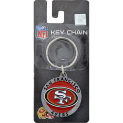 HILLMAN NFL Tempered Steel Silver Split Ring Keychain