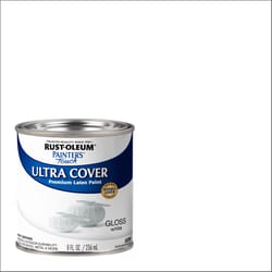 Rust-Oleum Painters Touch Gloss White Water-Based Ultra Cover Paint Exterior and Interior 0.5 pt