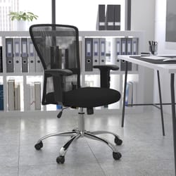 Flash Furniture Black Leather/Mesh Office Chair