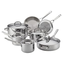 Anolon Tri-Ply Clad Stainless Steel Cookware Set Silver