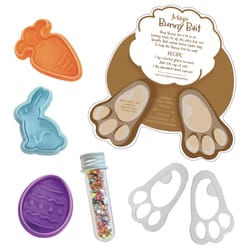 R&M International Corp International Bunny Bait Recipe Cookie Cutter Set Assorted 5 pc
