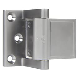 Brinks Zinc Satin Chrome Silver Door Stop Mounts to base trim 2.75 in.