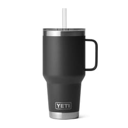 YETI Rambler 35 oz Black BPA Free Straw Mug