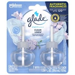 Glade Plug-Ins Clean Linen Scent Air Freshener Refill 1.34 oz Liquid