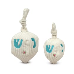 Allure Pet Huggle Hounds White Plush Oh Dreidel Dog Toy Large 1 pk