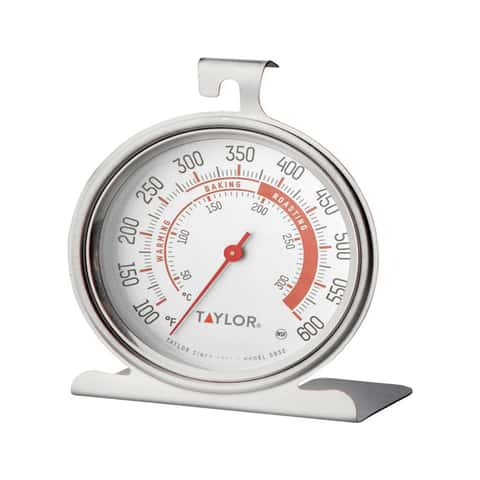 24 inch Thermometer Living Finish Brass