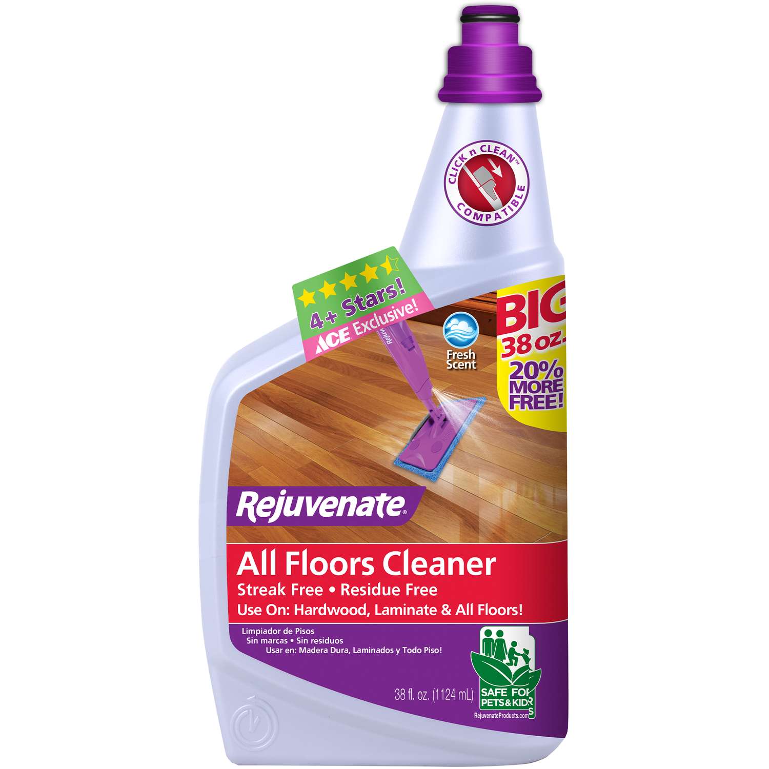 Rejuvenate Clean Fresh Scent Floor Cleaner Spray 38 Oz Ace Hardware