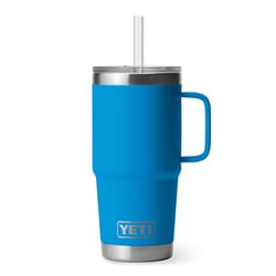 YETI Rambler 25 oz Big Wave Blue BPA Free Straw Mug