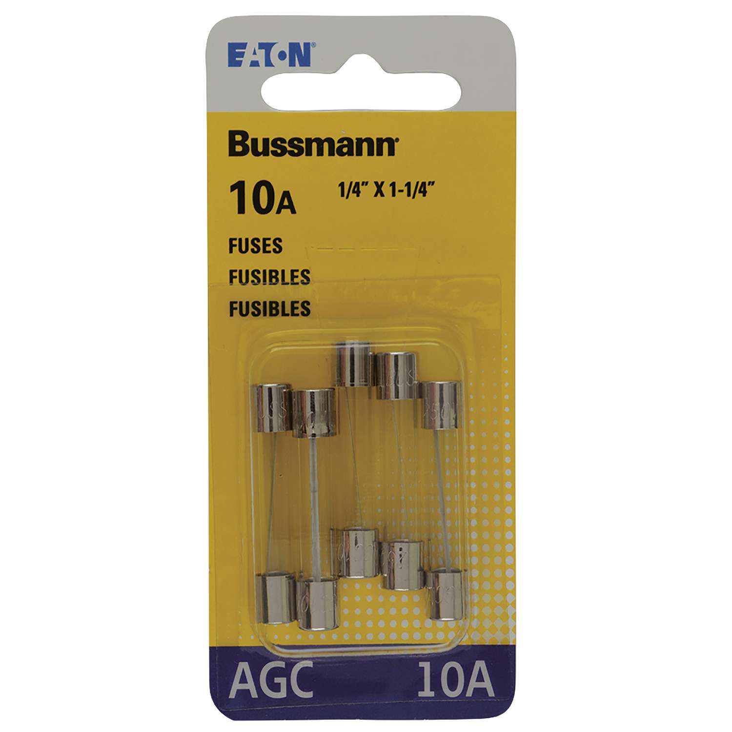 AGC0.5 5pcs Bussmann AGC 1/2A Fast-Blow Glass Fuses 6X30mm 0.5 Amp AGC1/2A 