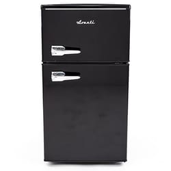 Avanti Retro 3 cu ft Black Steel Compact Refrigerator 234 W