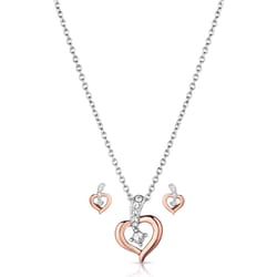 Montana Silversmiths Women's Heart On The Line Rose Gold Jewelry Sets
