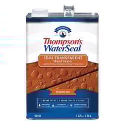 Thompson's WaterSeal Wood Sealer Semi-Transparent Sedona Red Waterproofing Wood Stain and Sealer 1 g