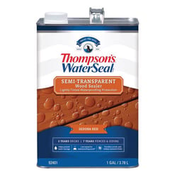 Thompson's WaterSeal Wood Sealer Semi-Transparent Sedona Red Waterproofing Wood Stain and Sealer 1 g