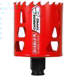 Diablo Snap-Lock Plus 2-3/8 in. Carbide Tipped 2-3/8 in. L X 3/8 in. D Hole Saw