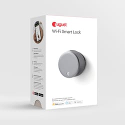 August Home Polished Nickel Metal Wi-Fi Smart Lock