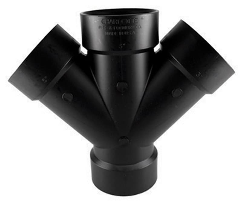 ABS006110600HA Charlotte Pipe 1-1/2 in. Hub X 1-1/2 in. D Hub ABS sku ABS006110600HA