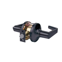 Tell LC 2486 Matte Black Storeroom Lockset any 2 in.